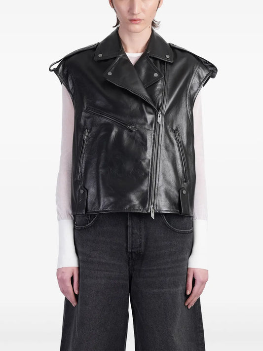 Leather Gilet