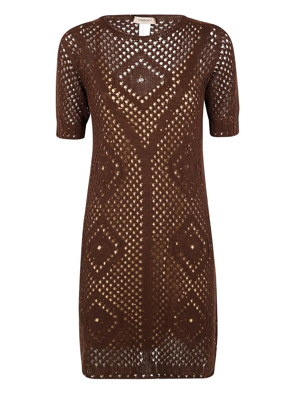 Lattice-Knit Dress