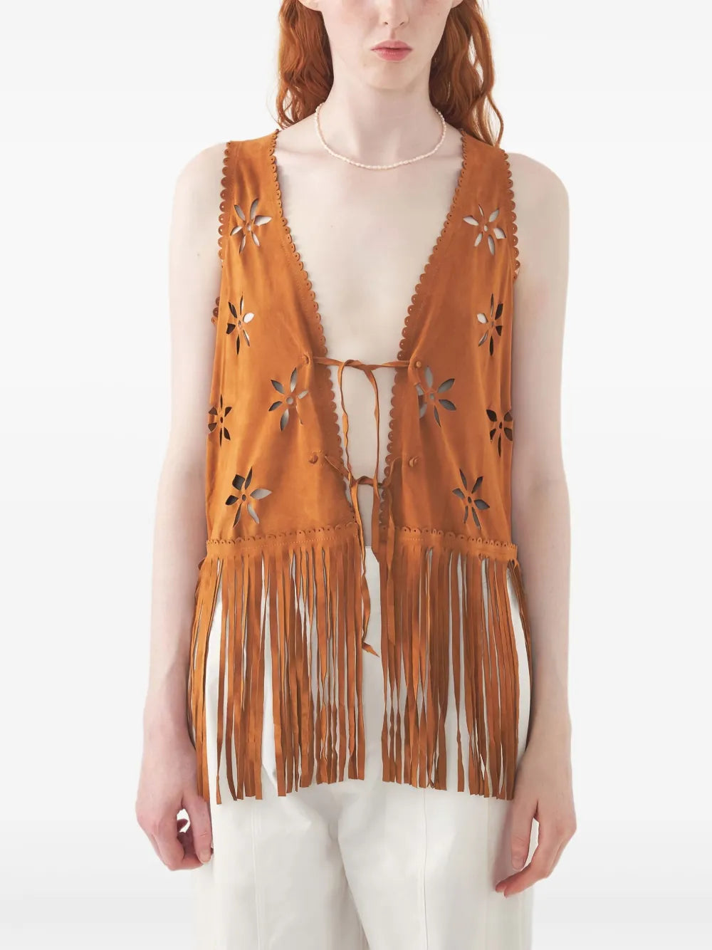 Fringed-Hem Waistcoat
