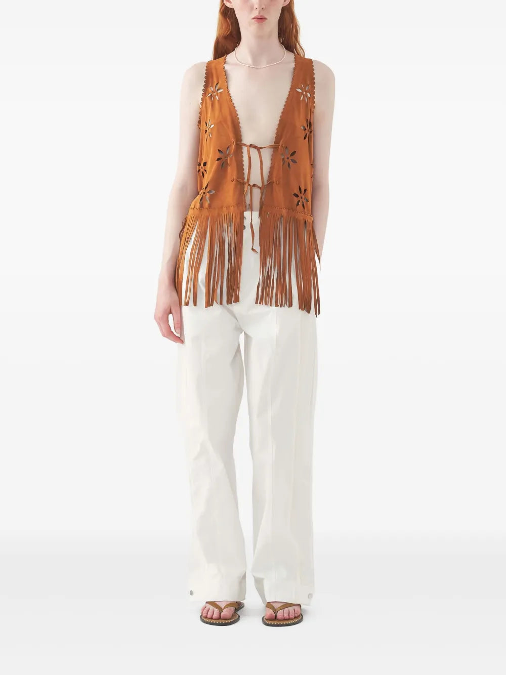 Fringed-Hem Waistcoat