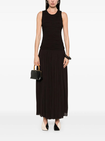 Pleated Maxi Dress