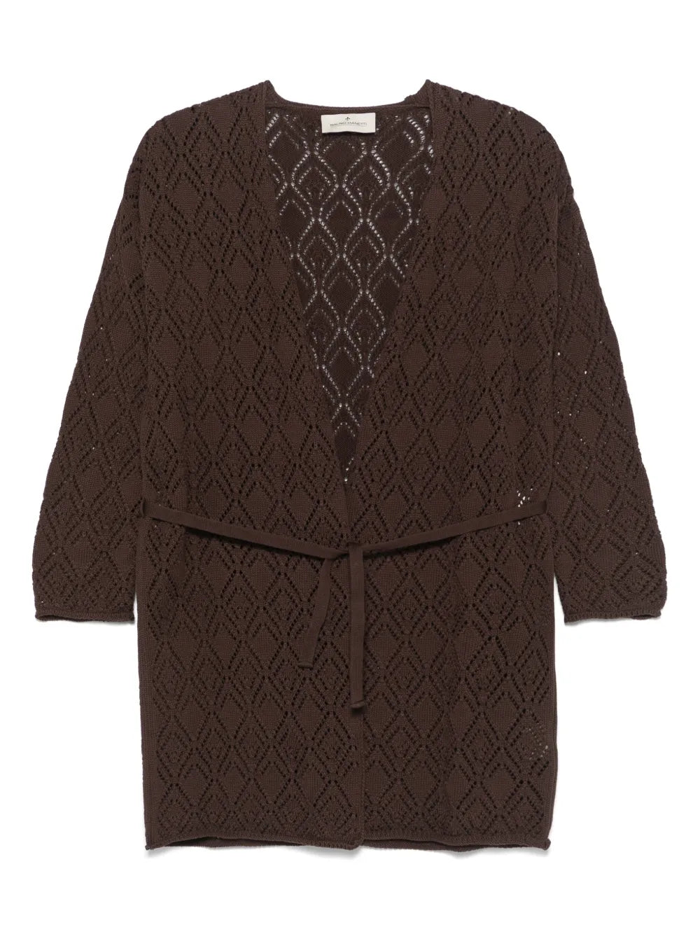 Pointelle-Knit Cardigan