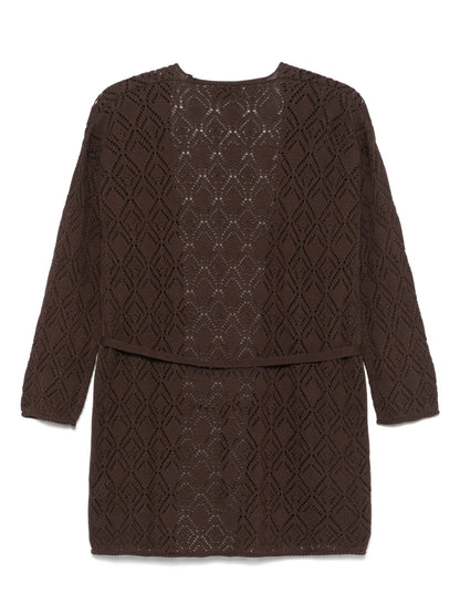 Pointelle-Knit Cardigan