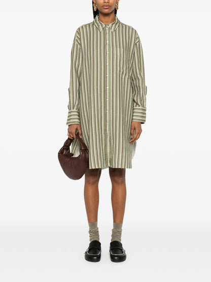 Striped Shirt Dress