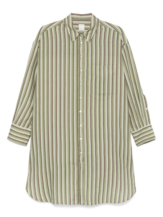 Striped Shirt Dress