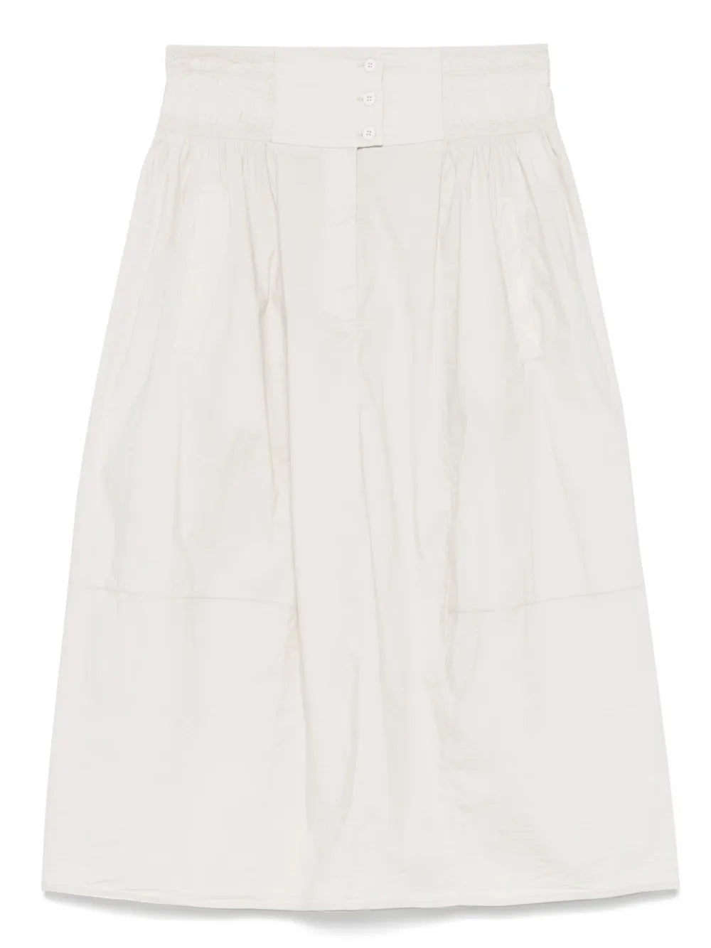 Crinkled Midi Skirt