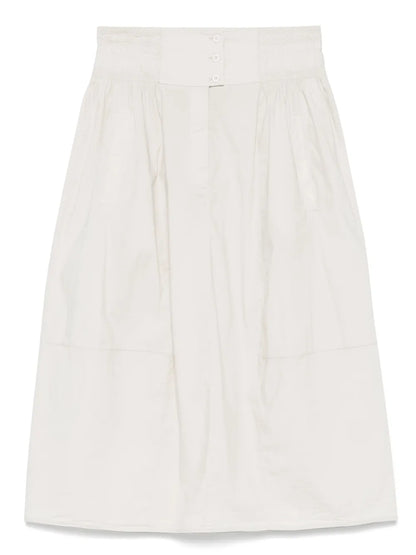 Crinkled Midi Skirt