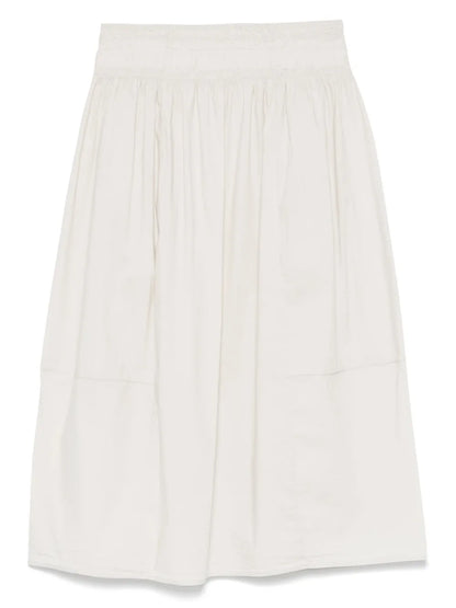 Crinkled Midi Skirt