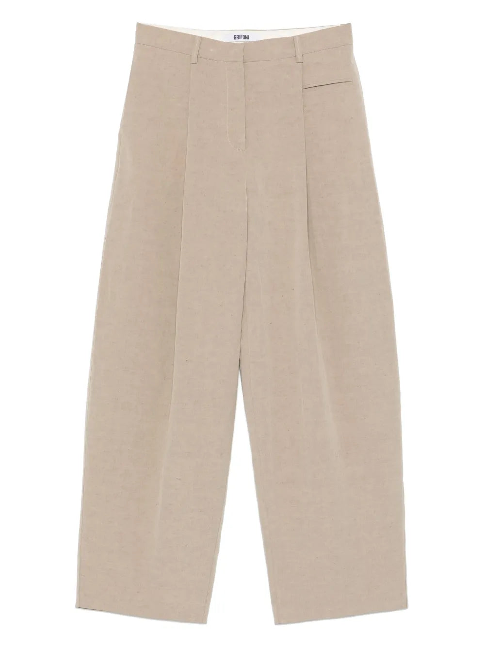 Slub-Textured Trousers