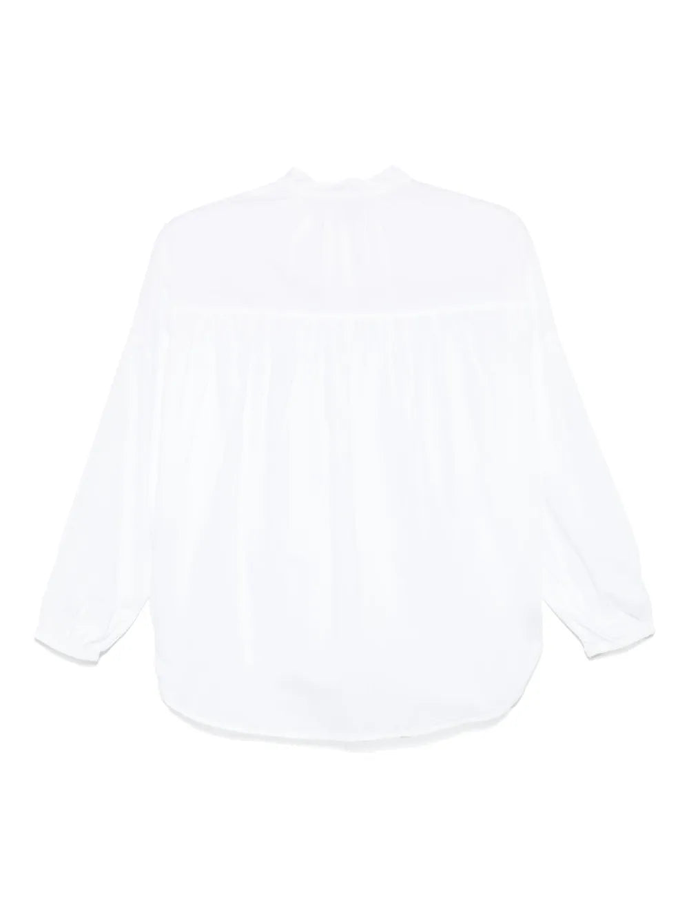 Gathered Poplin Shirt