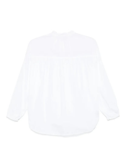 Gathered Poplin Shirt
