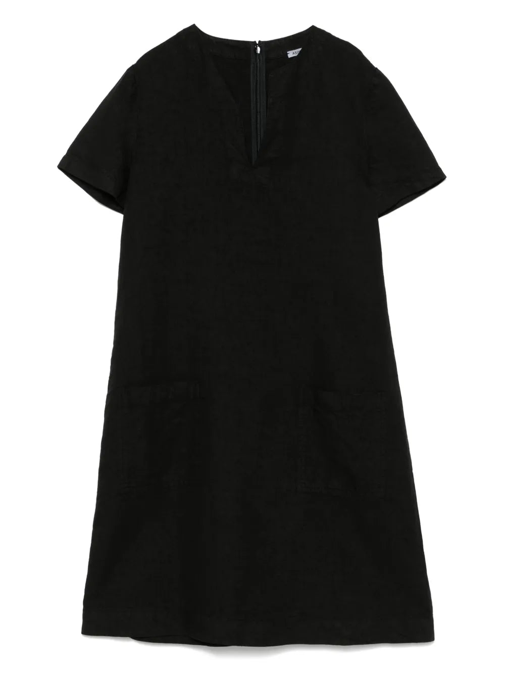 Slub-Linen Mini Dress