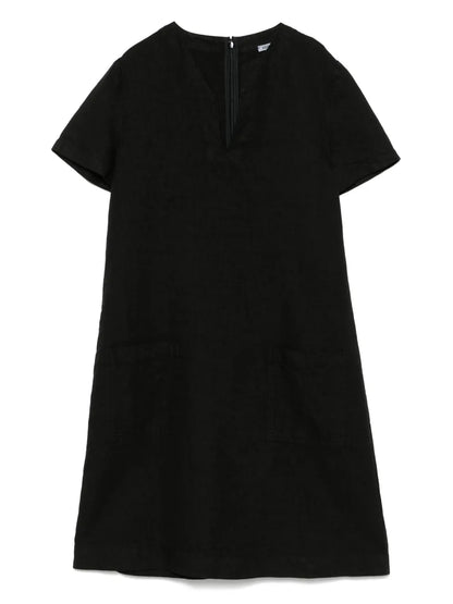Slub-Linen Mini Dress