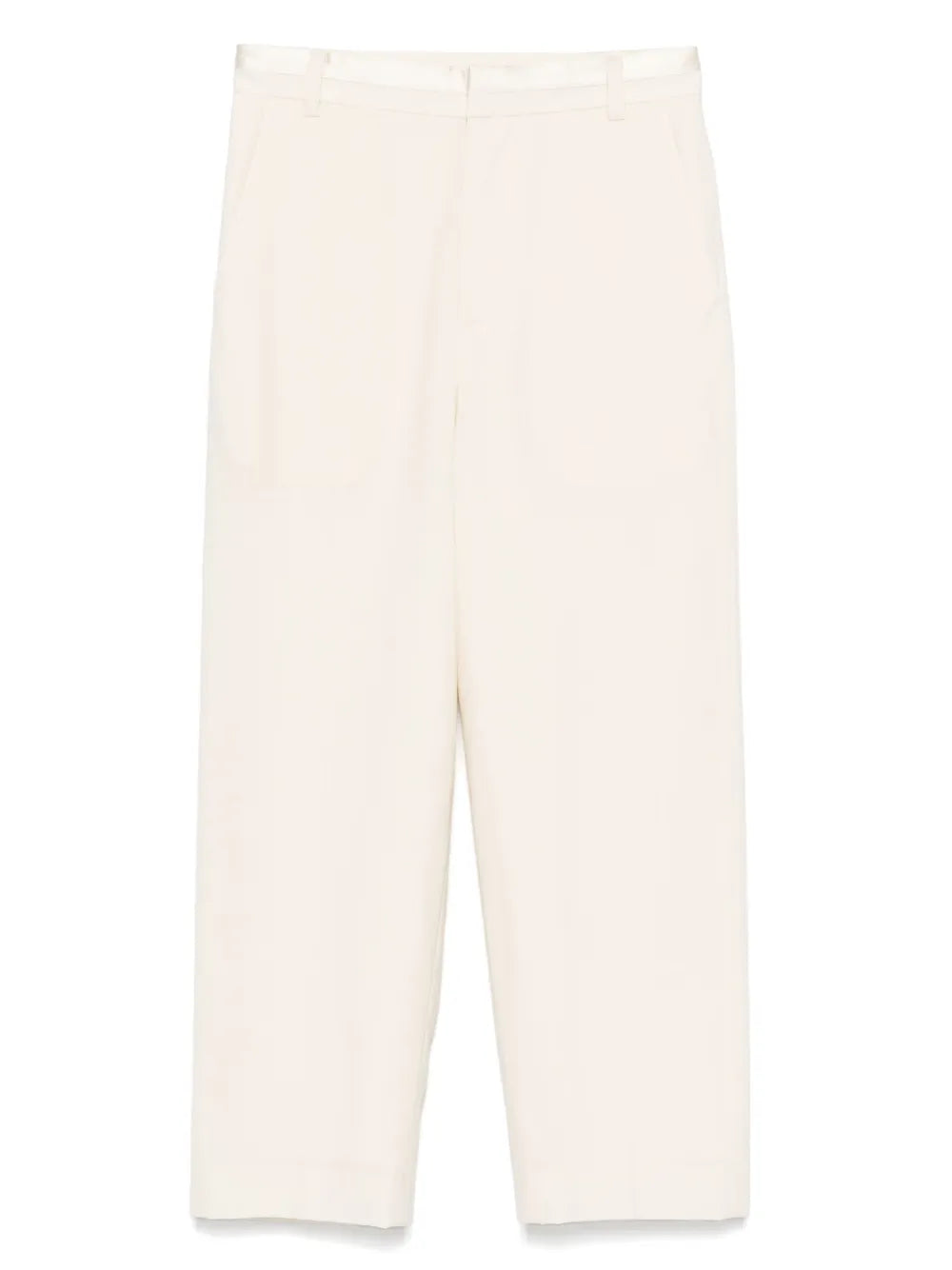Silk Cropped Trousers