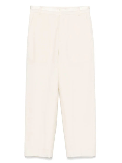 Silk Cropped Trousers