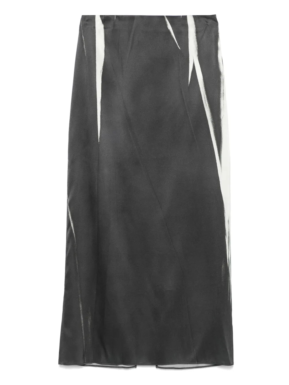 Abstract-Print Midi Skirt