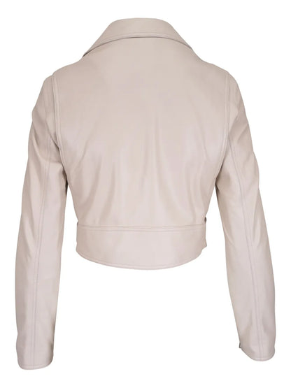 Cropped Leather Jacket