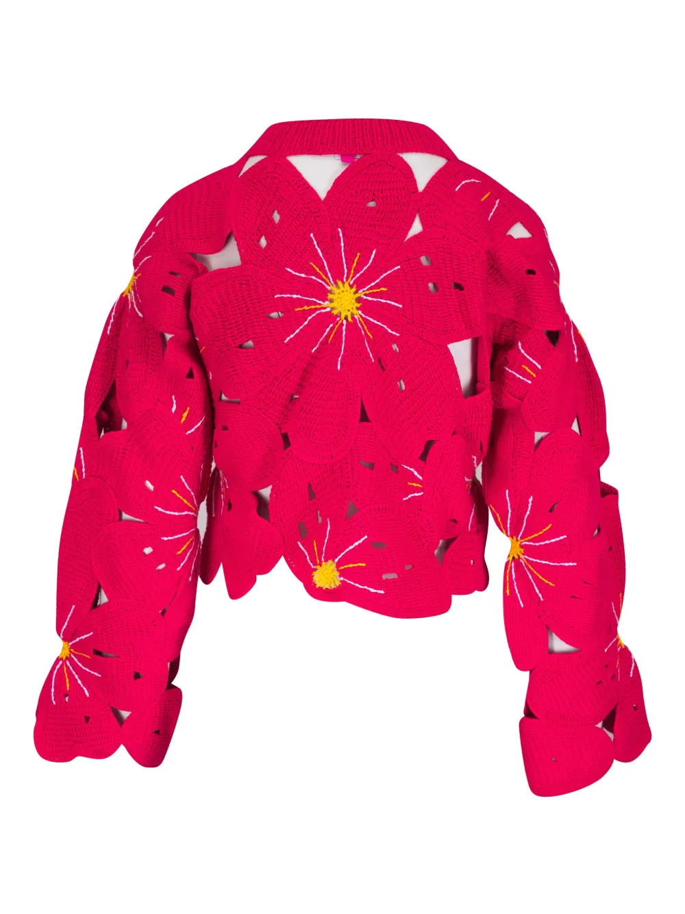 Floral Cut-Out Sweater