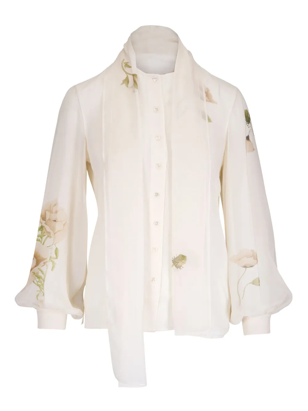Floral-Embroidered Blouse