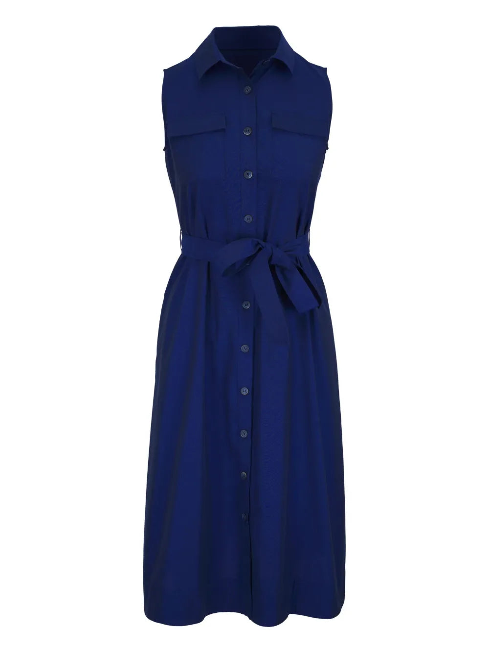 Sleeveless Shirt Dress