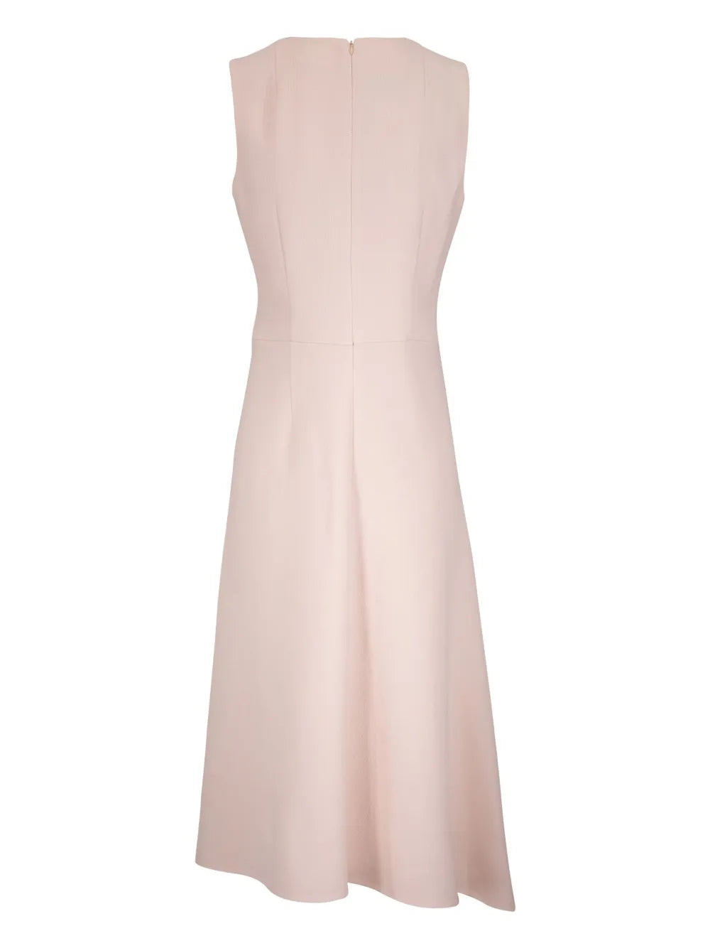 Asymmetric-Hem Midi Dress