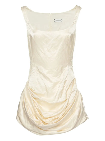 Draped-Detail Minidress