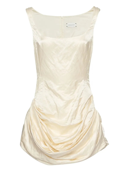 Draped-Detail Minidress