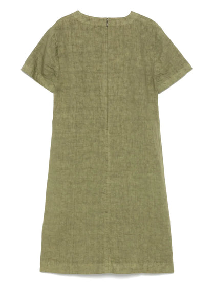 Slub-Linen Mini Dress