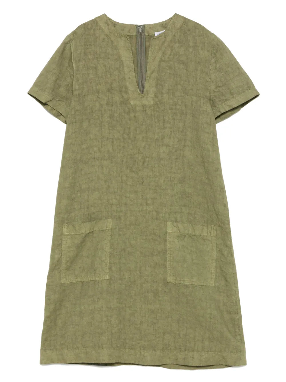 Slub-Linen Mini Dress