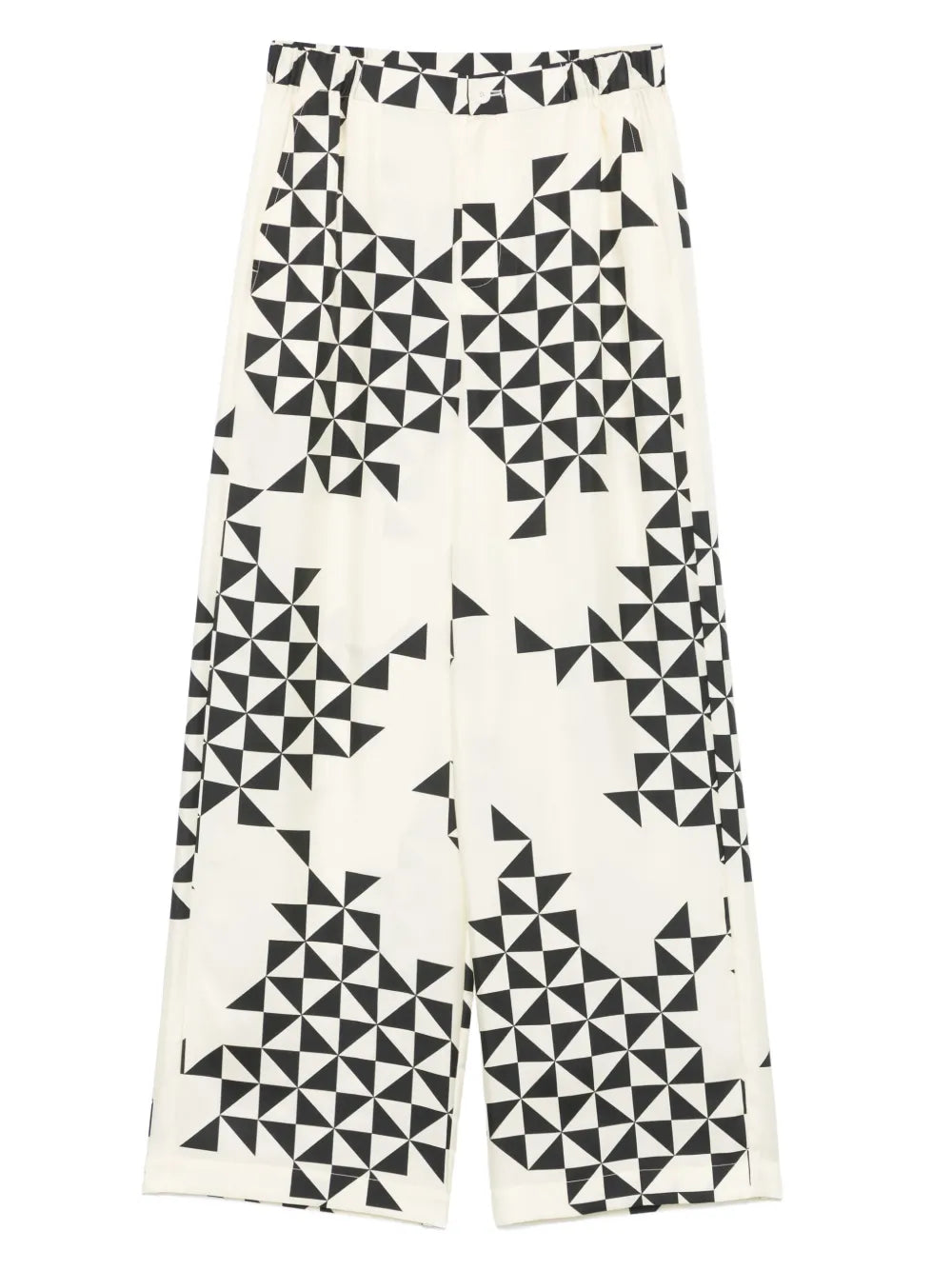Geometric-Pattern Trousers