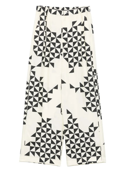 Geometric-Pattern Trousers