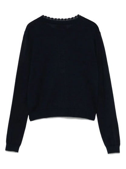 Logo-Embroidered Cardigan