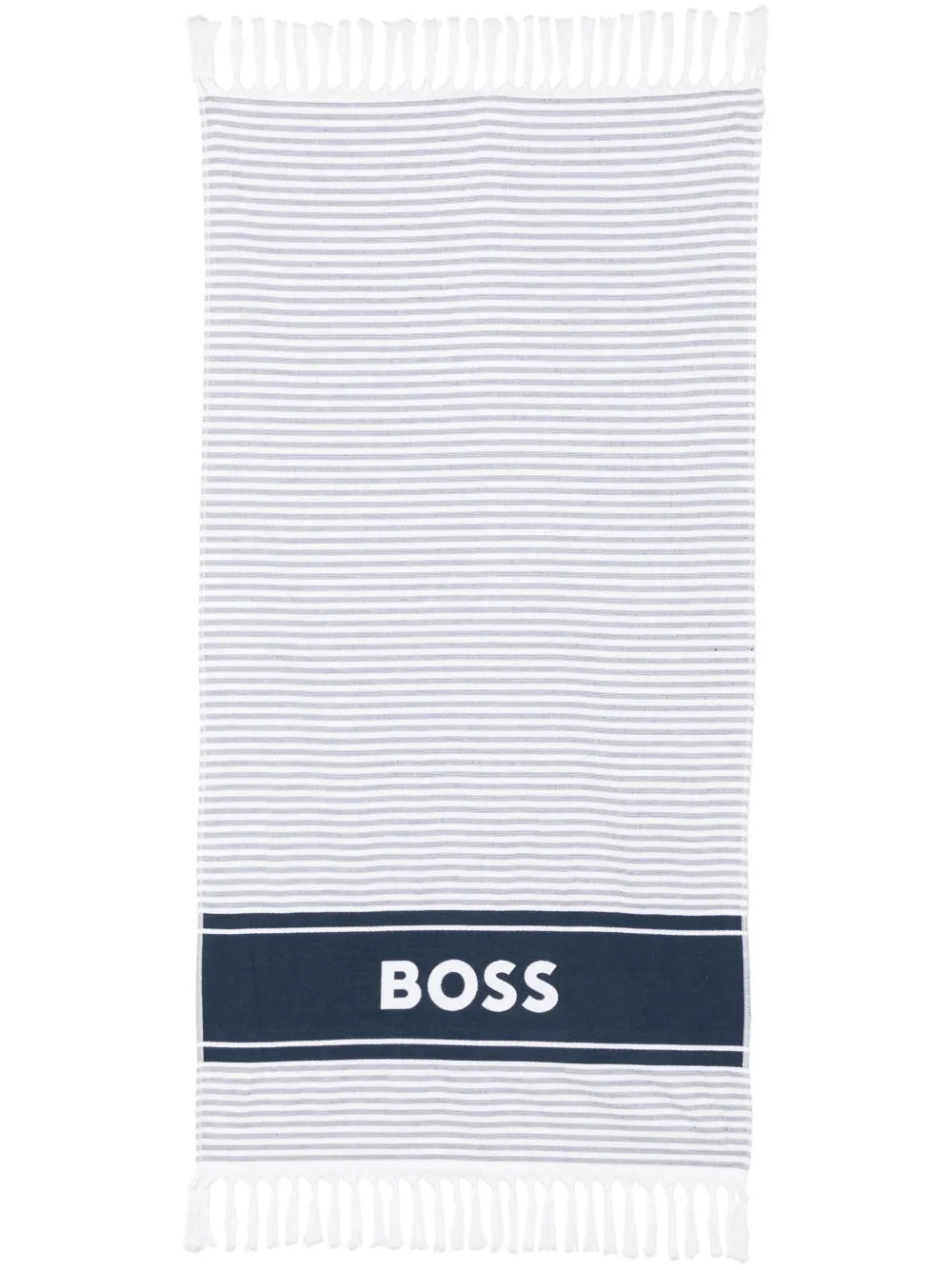 Logo Stripped Beach Towel