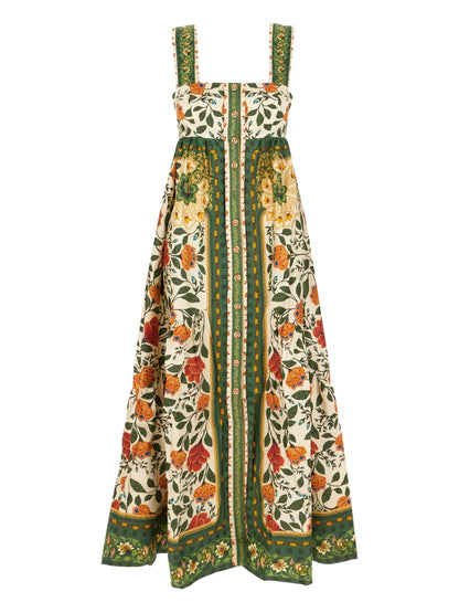 Floral-Print Maxi Dress