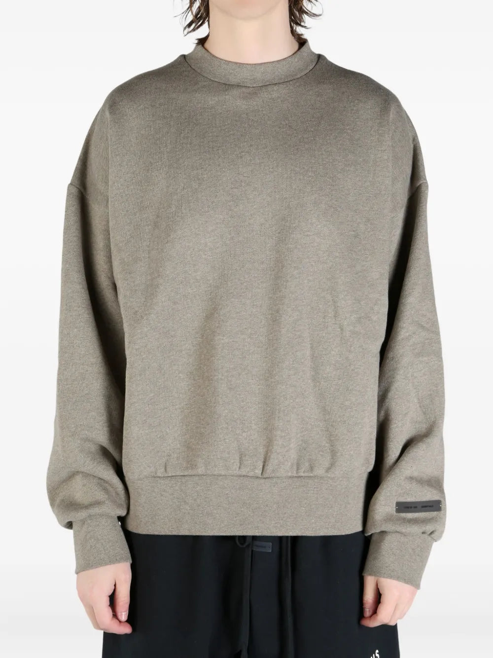 Ribbed-Cuffs Sweatshirt