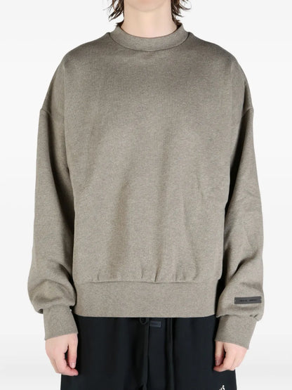 Ribbed-Cuffs Sweatshirt