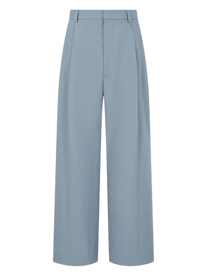 Pleated Wide-Leg Trousers