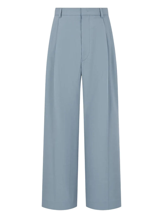 Pleated Wide-Leg Trousers
