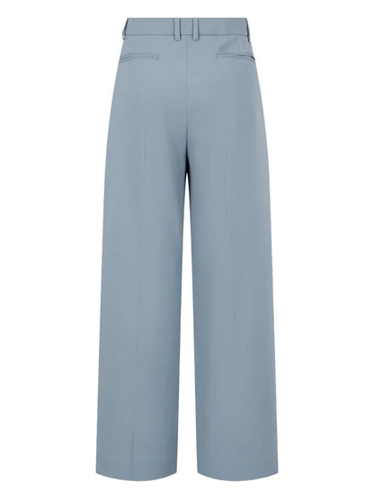 Pleated Wide-Leg Trousers