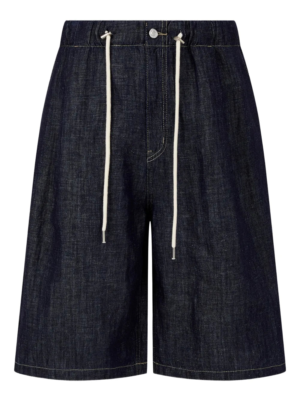 Drawstring Denim Shorts