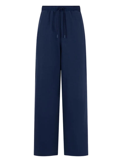 Elasticated Wide-Leg Trousers
