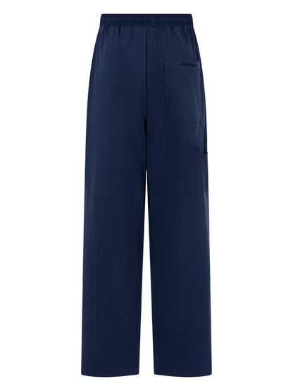 Elasticated Wide-Leg Trousers