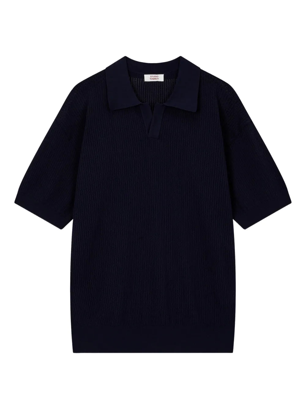 Ribbed Polo Top