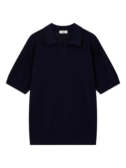 Ribbed Polo Top