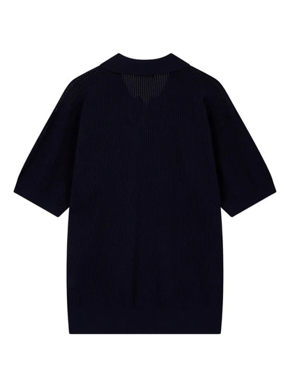 Ribbed Polo Top