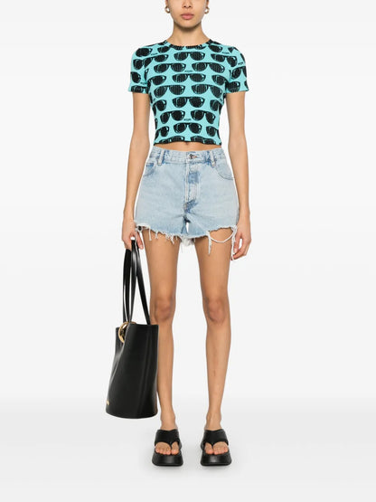 Sunglasses-Print T-Shirt