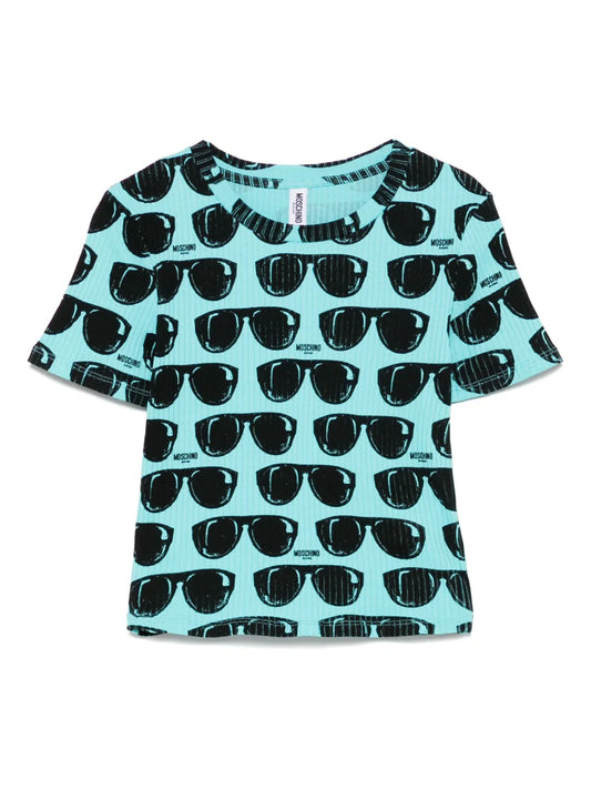 Sunglasses-Print T-Shirt