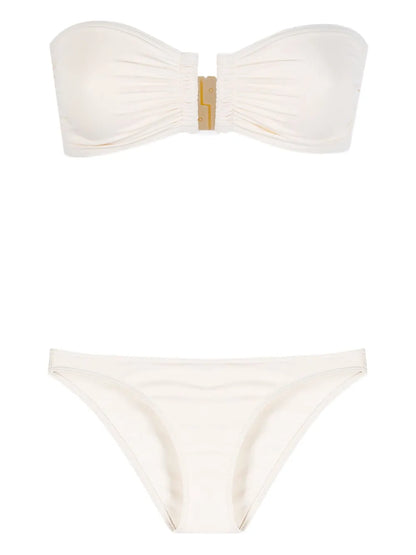 Strapless-Top Bikini Set