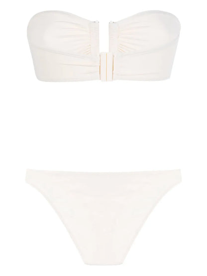 Strapless-Top Bikini Set