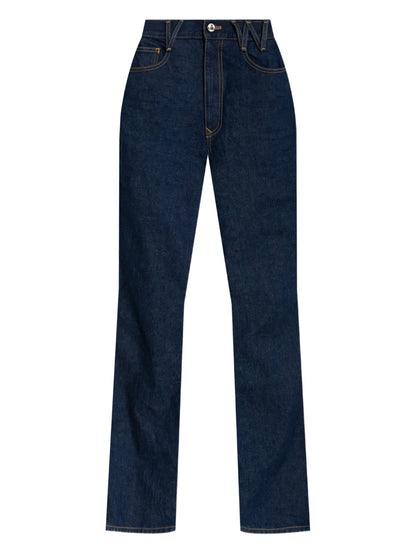High-Waisted Flared Jeans
